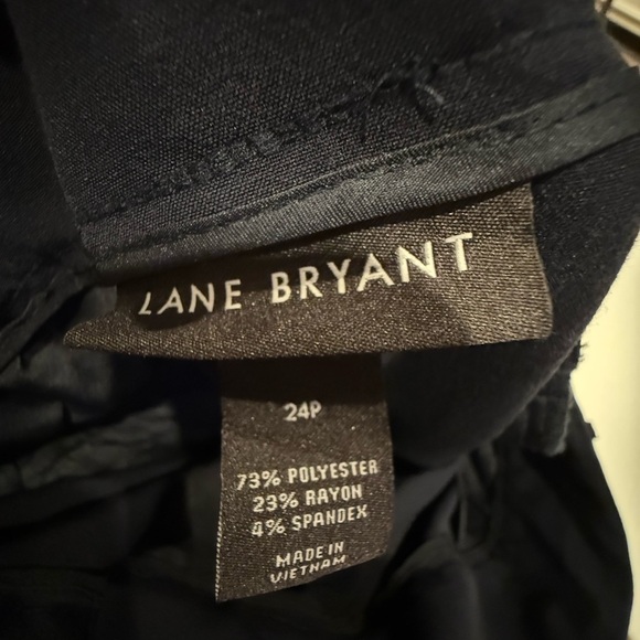 Lane Bryant Women’s Dress Trouser Navy Blue Pleated Plus Size 24P - Picture 3 of 3